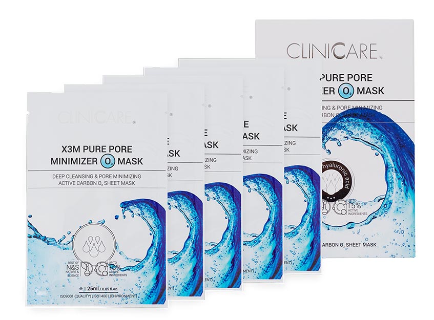 ClinicCare EGF Pure Pore Minimizer O2 maszk - pórusösszehúzó, nyugtató, hidratáló maszk